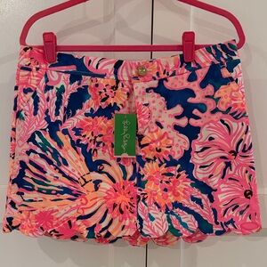 Lilly Pulitzer Colette Skort multi swirling seadream size 10